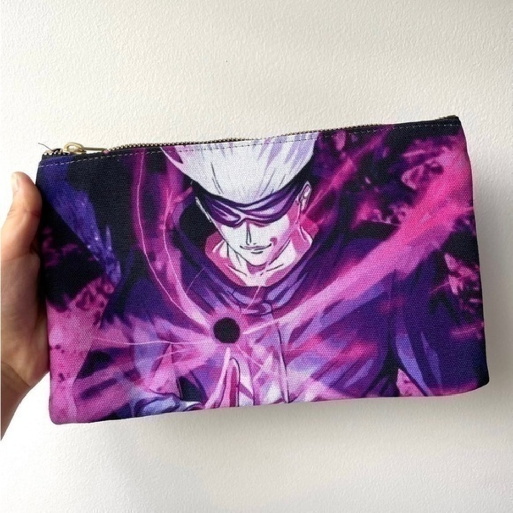 Satoru Gojo Purple Hollow Pencil Pouch | Jujutsu Kaisen Anime | NWT ✨💜